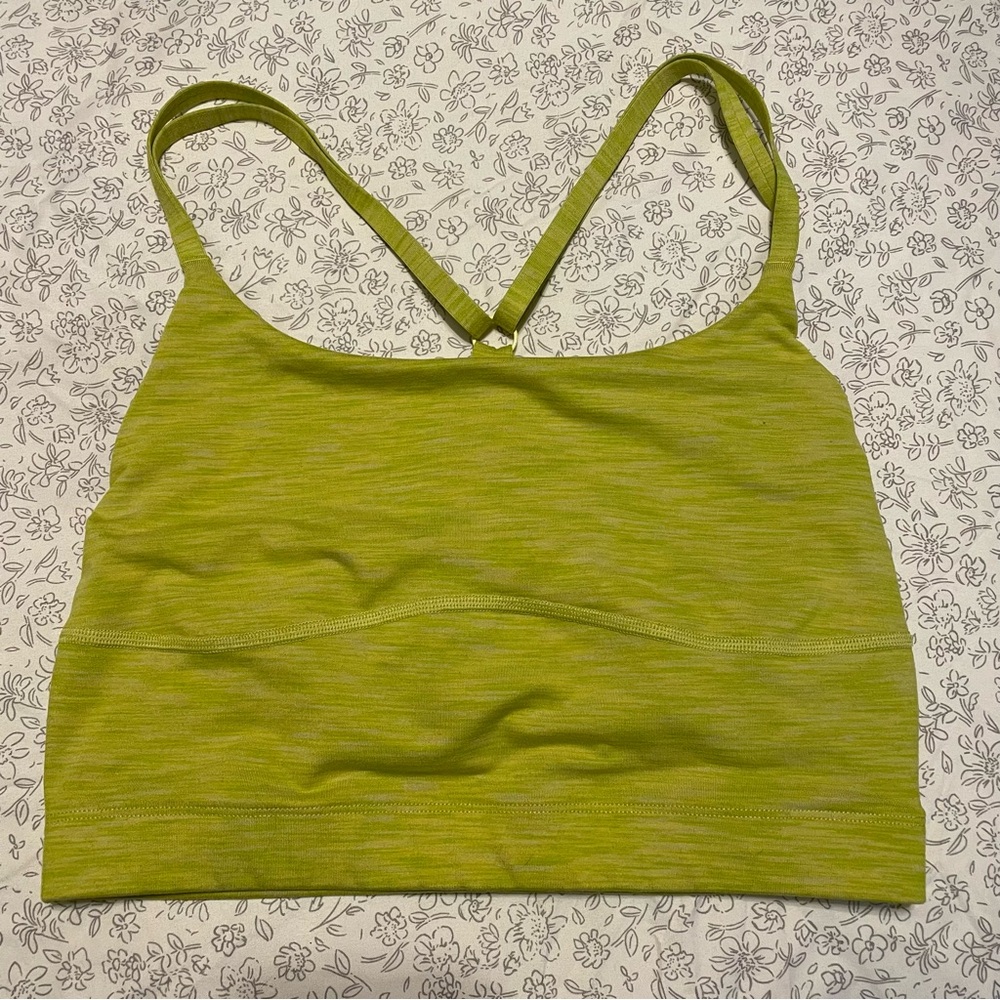 Outdoor Voices Lime Green Strappy Sports Bra